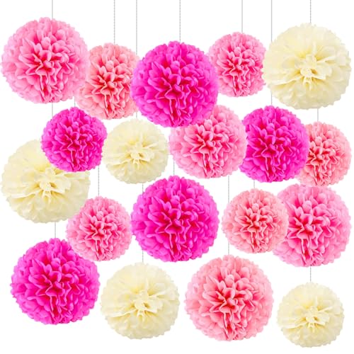 20 Stück Rosa Pompons Deko, Rosa Hochzeitsdeko, Thanksgiving Deko, Hochzeitsdeko Tisch, Handgefertigte Rosa Pompon-Dekorationen für Hochzeiten, eburtstage, Herbstfeiern, Gartenpartys, Weihnachten 20 Stück Rosa Pompons Deko, Rosa Hochzeitsdeko, Thanksgiving Deko, Hochzeitsdeko Tisch, Handgefertigte Rosa Pompon-Dekorationen für Hochzeiten, eburtstage, Herbstfeiern, Gartenpartys, Weihnachten von CENCERY
