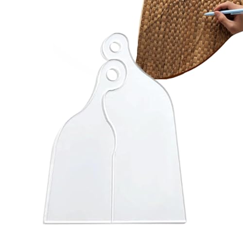 Acrylmodelle für Holzbearbeitung, Schablonenführungswerkzeug aus Acryl, transparente DIY-Griffvorlagen, Router-Schablone für Wurstbretter, Zubehör Cenmoo Acrylmodelle für Holzbearbeitung, Schablonenführungswerkzeug aus Acryl, transparente DIY-Griffvorlagen, Router-Schablone für Wurstbretter, Zubehör Cenmoo von CENMOO