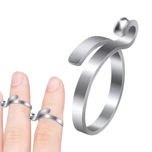 CENMOO Fadenspannring, verstellbarer Ring für Fingerhut für Strickwaren - Fadenführung, für Strickwaren Offener Ring Retro-Hakenring aus Messing zum Stricken CENMOO Fadenspannring, verstellbarer Ring für Fingerhut für Strickwaren - Fadenführung, für Strickwaren Offener Ring Retro-Hakenring aus Messing zum Stricken von CENMOO