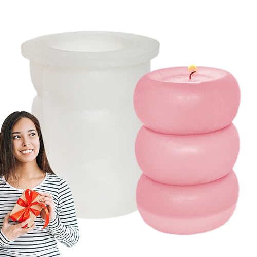 CENMOO Kerzengießformen, zylindrische Silikonform, 3-Schicht-Zylinder-Epoxidharz-Backform, kreative Epoxidharzform für Kuchen, Schokolade, Ton, Fondant, CENMOO Kerzengießformen, zylindrische Silikonform, 3-Schicht-Zylinder-Epoxidharz-Backform, kreative Epoxidharzform für Kuchen, Schokolade, Ton, Fondant, von CENMOO