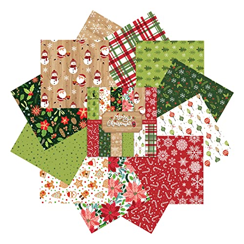CENMOO Papier für Urlaubsscrapbooking, Weihnachtskartonpapier – Vintage-Scrapbook-Papier 6 Zoll 0 | DIY Bastelpapier, kreatives Kartonpapier für Festival, Handwerk, Tagebuch. von CENMOO