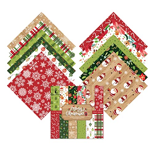 CENMOO Weihnachten Album Papier Weihnachtskarton - 6 Zoll Vintage Weihnachtsalbum 0 | Dekorpapier aus Karton, festliches Weihnachtspapier für Tagebuch, Kartenherstellung, Hintergrund CENMOO Weihnachten Album Papier Weihnachtskarton - 6 Zoll Vintage Weihnachtsalbum 0 | Dekorpapier aus Karton, festliches Weihnachtspapier für Tagebuch, Kartenherstellung, Hintergrund von CENMOO