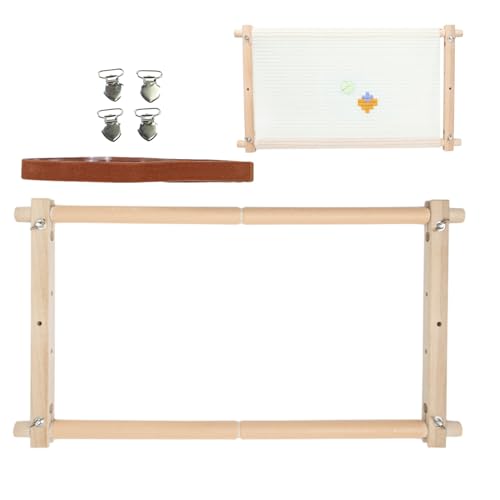 Quiltrahmen aus Holz, Gobelin-Stickrahmen,Multifunktionaler Gobelinrahmen zum Sticken - Einfach zu montierender Stickrahmen für Batikmalerei, Nähen, Quilten, Nadelspitzen Cenmoo von CENMOO
