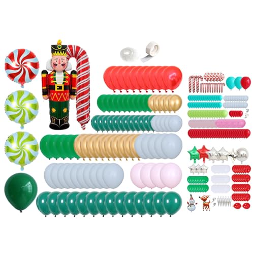 Weihnachtsballongirlande, Weihnachtsballon-Bogen-Set, Weihnachtsballon-Girlande, rote und grüne Weihnachtsballongirlande, Tischdeckenballongirlande, Weihnachtsballongirlande Weihnachtsballongirlande, Weihnachtsballon-Bogen-Set, Weihnachtsballon-Girlande, rote und grüne Weihnachtsballongirlande, Tischdeckenballongirlande, Weihnachtsballongirlande von CENMOO
