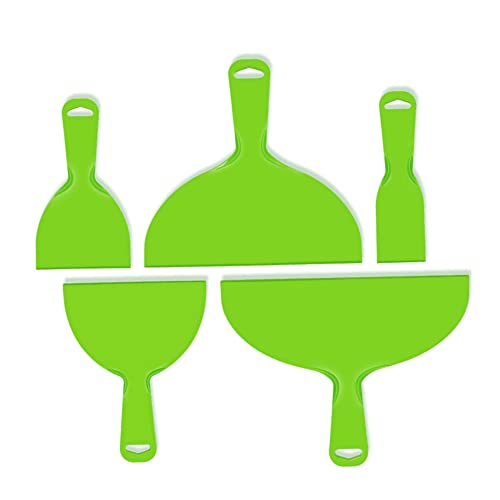 CENPEK 5-teiliges wiederverwendbares Kunststoff-Spachtelwerkzeug-Set, grün, flexibles Werkzeug, flexibles Malwerkzeug für Wand, Auto, Spachtel, Flicken und Malerei CENPEK 5-teiliges wiederverwendbares Kunststoff-Spachtelwerkzeug-Set, grün, flexibles Werkzeug, flexibles Malwerkzeug für Wand, Auto, Spachtel, Flicken und Malerei von CENPEK