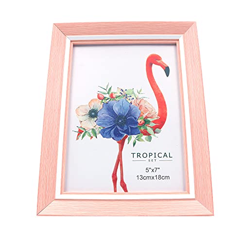 CENPEK Bilderrahmen 7 Zoll (13,2 * 18,2 cm) Bilderrahmen aus Holz mit Glas für Desktop-Display und Wandmontage (Rosa) CENPEK Bilderrahmen 7 Zoll (13,2 * 18,2 cm) Bilderrahmen aus Holz mit Glas für Desktop-Display und Wandmontage (Rosa) von CENPEK