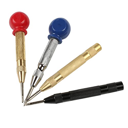 CENPEK Federbelastetes automatisches Zentrierwerkzeug, 12,7 cm, Messing, mit Kissenkappe, verstellbarer Schlag für Holz, Metall, Kunststoff, Glas, Fenster, 4 Stück CENPEK Federbelastetes automatisches Zentrierwerkzeug, 12,7 cm, Messing, mit Kissenkappe, verstellbarer Schlag für Holz, Metall, Kunststoff, Glas, Fenster, 4 Stück von CENPEK