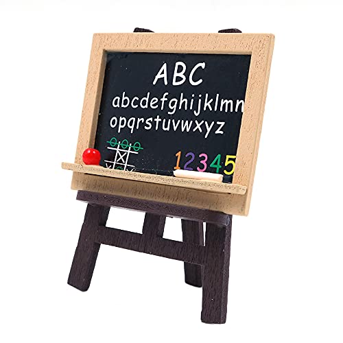 CENPEK Puppenhaus-Dekoration, Zubehör, Miniatur-Staffelei aus Holz, Miniatur-Kreidetafel, Miniatur-Kunstbedarf für Puppen, 1:12, Miniatur-Spielset, 4 Stück CENPEK Puppenhaus-Dekoration, Zubehör, Miniatur-Staffelei aus Holz, Miniatur-Kreidetafel, Miniatur-Kunstbedarf für Puppen, 1:12, Miniatur-Spielset, 4 Stück von CENPEK