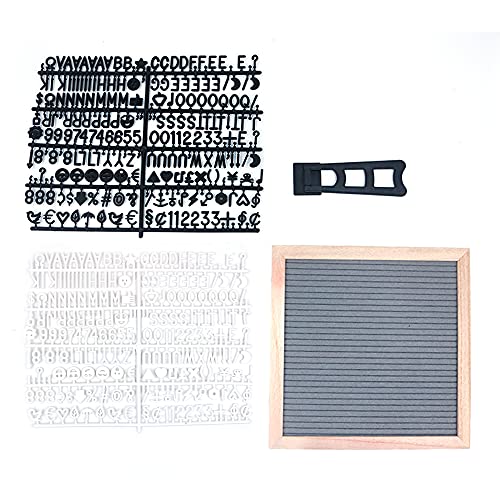CENPEK Quadratische Buchstabentafel aus Filz, 25,4 x 25,4 cm, inkl. 350 weiße Kunststoff-Buchstaben, Staffelei und Kordelzugbeutel, Stecktafeln mit Buchstaben CENPEK Quadratische Buchstabentafel aus Filz, 25,4 x 25,4 cm, inkl. 350 weiße Kunststoff-Buchstaben, Staffelei und Kordelzugbeutel, Stecktafeln mit Buchstaben von CENPEK