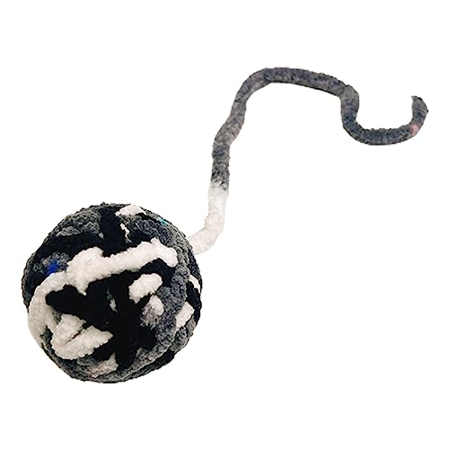 CENRF Fuzzy Katzenkugeln, bunte Wollgarnkugeln, integrierte Glocke für Katzen – Rasselkugel aus Fell für drinnen und draußen, Kätzchentraining, Ball aus Molar-Baumwollgarn CENRF Fuzzy Katzenkugeln, bunte Wollgarnkugeln, integrierte Glocke für Katzen – Rasselkugel aus Fell für drinnen und draußen, Kätzchentraining, Ball aus Molar-Baumwollgarn von CENRF
