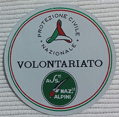 Centro Ricami Patch-Aufnäher, Mikro-Stickerei in HD/Jacquard (hohe Auflösung), Logo, zum Aufbügeln, Mikro-Faden, Durchmesser: 9 cm, hergestellt in Italien. von CENTRO RICAMI