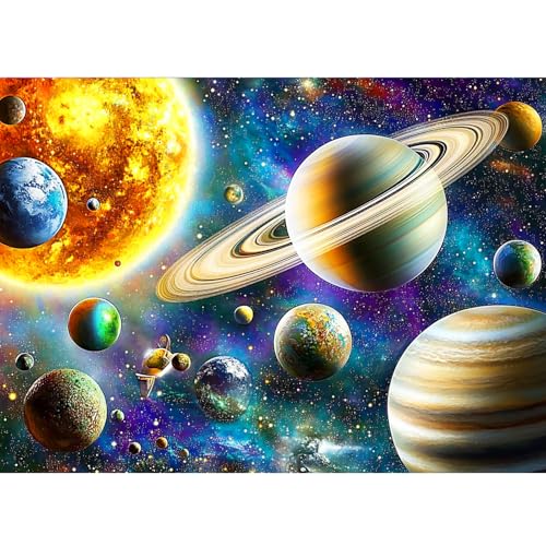 CEOVR 5D Diamond Painting Bilder Kit Erwachsene,Sonnen System Diamond-painting 30x40cm,Diamant Art Set, Wunderschönes Universum von CEOVR