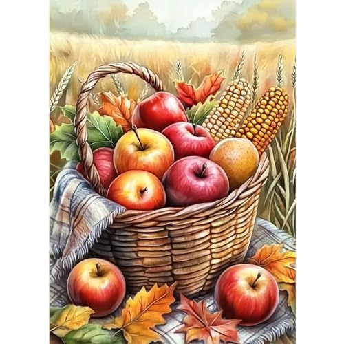 CEOVR Diamond Painting Bilder Erwachsene,5D DIY Diamond Painting Kits,Diamond-painting Set für Dekoration,30x40 cm (orange rouge jaune) von CEOVR