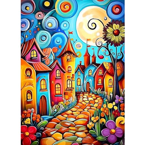 CEOVR Diamond Painting Bilder Kit Erwachsene,5D Cartoon Diamond-painting 30x40 cm,Cartoon Märchenwelt Diamant Art Set von CEOVR