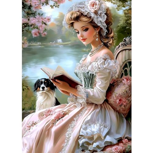 CEOVR Diamond Painting Bilder Kit Erwachsene Frau,30x40 cm Diamant Paintings Kit,5D DIY Diamond-painting Edle Dame von CEOVR