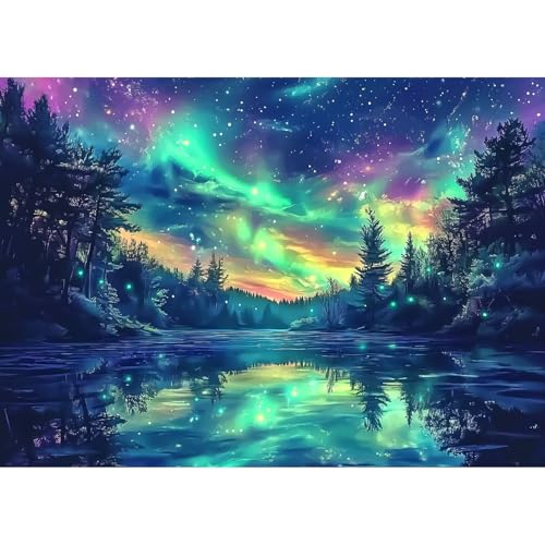 CEOVR Diamond Painting Bilder Kit Erwachsene Landschaft,30x40 cm Diamant Paintings Kit,5D DIY Diamond-painting Fantasie Wald von CEOVR
