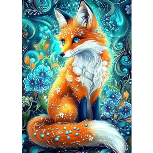 CEOVR Diamond Painting Bilder Kits,5D DIYDiamant Malerei Kits,30x40 cm Diamond Painting Erwachsene (orange bleu blanc) von CEOVR
