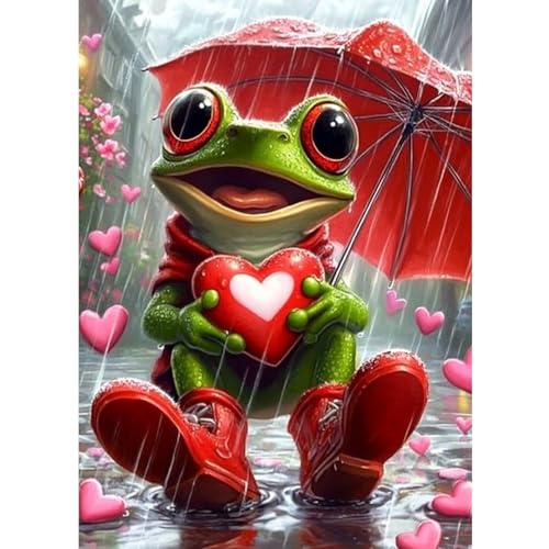 CEOVR Diamond Painting Kit Erwachsene,Diamond-painting Frosch,30x40 cm Liebe Herz Diamant Paintings Kit,5D DIY Diamond Painting Bilder Set,5D DIY Diamond Painting Bilder Kit CEOVR Diamond Painting Kit Erwachsene,Diamond-painting Frosch,30x40 cm Liebe Herz Diamant Paintings Kit,5D DIY Diamond Painting Bilder Set,5D DIY Diamond Painting Bilder Kit von CEOVR