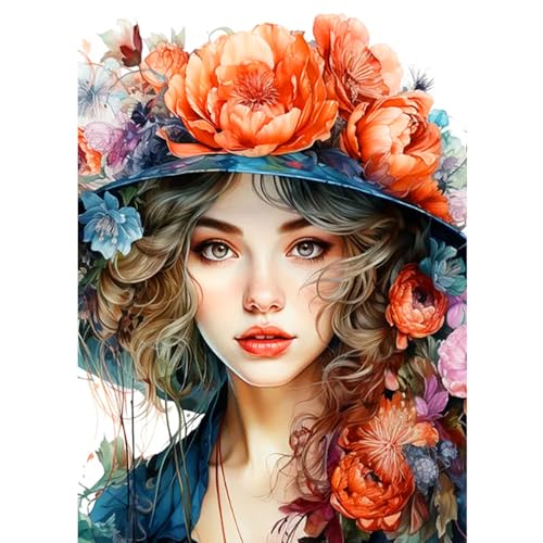 CEOVR Diamond Painting Kit Erwachsene Diamond-painting Schönheit und Blumen, 30x40 cm Diamant Paintings Kit, 5D DIY Diamond Painting Bilder Set von CEOVR