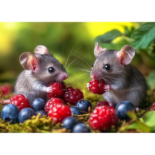CEOVR Diamond Painting Kit Erwachsene Maus Diamond-painting,30x40 cm Ratte Diamant Paintings Kit,5D DIY Diamond Painting Bilder Set,Diamond Painting Bilder Kit,Ratte isst Beeren CEOVR Diamond Painting Kit Erwachsene Maus Diamond-painting,30x40 cm Ratte Diamant Paintings Kit,5D DIY Diamond Painting Bilder Set,Diamond Painting Bilder Kit,Ratte isst Beeren von CEOVR