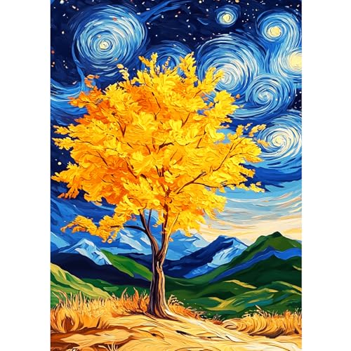 CEOVR Diamond Painting Kit Erwachsene Szenerie Diamond-painting,30x40 cm Diamant Paintings Kit,Landschaft Diamond Painting Bilder Set,5D Berge und Bäume Diamond Painting Bilder Kit von CEOVR