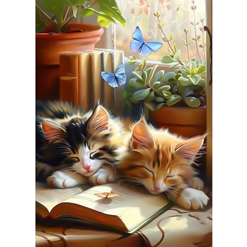 CEOVR Katze Diamond Painting Bilder Kit Erwachsene,5D Diamond-painting 30x40cm,Diamant Art Set, Faule Katze CEOVR Katze Diamond Painting Bilder Kit Erwachsene,5D Diamond-painting 30x40cm,Diamant Art Set, Faule Katze von CEOVR