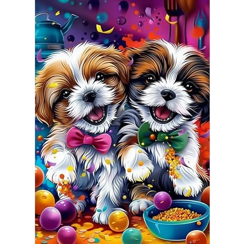 CEOVR Welpe Diamond Painting Bilder Kit Erwachsene,5D Diamond-painting 30x40cm,Diamant Art Set, Frecher Hund CEOVR Welpe Diamond Painting Bilder Kit Erwachsene,5D Diamond-painting 30x40cm,Diamant Art Set, Frecher Hund von CEOVR