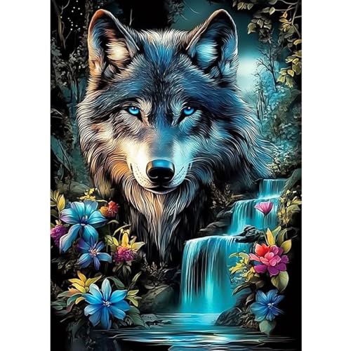 CEOVR Wölfe Diamant Painting Bilder Erwachsene Kits,5D Diamond Art Kits 30x40 cm,DIY Mosaik Diamond für Wand Dekoration,Wölfe und Wälder von CEOVR