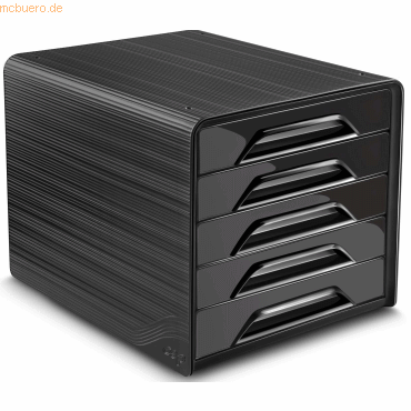 CEP Schubladenbox 5 Fächer 7-111 schwarz von CEP
