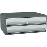 cep Schubladenbox MoovUp  lichtgrau 1090216361, DIN A4 quer, DIN A5 quer mit 3 Schubladen von CEP
