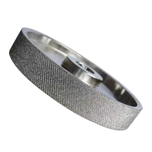 6-Zoll-Diamantschleifscheibe for Polieren von Schmuck – 150 mm x 25 mm, hochpräzise, langlebig, flach geformt, Körnung 45/60(60Grit) von CEQFSWHQ