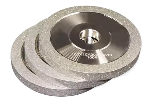 Legierte Diamant-Schleifscheibe for Fräsen von Stahl, Keramik und CBN – 100 mm, 125 mm, 150 mm – Präzisionsschärfer (1 Stück)(200# 80Dx10mm) von CEQFSWHQ