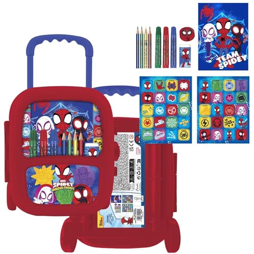 CERDÁ LIFE'S LITTLE MOMENTS Malpapier Trolley Spidey – Schulset für Kinder mit Rollen und Zubehör von Spidey und seinen Freunden, inklusive Stickers, Farben und Aktivitäten CERDÁ LIFE'S LITTLE MOMENTS Malpapier Trolley Spidey – Schulset für Kinder mit Rollen und Zubehör von Spidey und seinen Freunden, inklusive Stickers, Farben und Aktivitäten von CERDÁ LIFE'S LITTLE MOMENTS