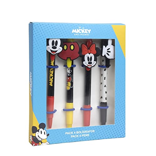 CERDÁ LIFE'S LITTLE MOMENTS - Pack de 4 bolígrafos de Mickey Mouse y Minnie Mouse Un regalo original para los fans - Licencia oficial de Disney, 2700000339 von CERDÁ LIFE'S LITTLE MOMENTS
