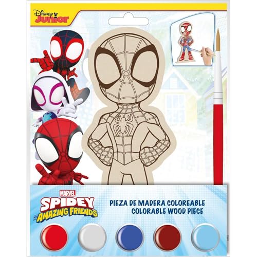Farbige Holzfiguren Spidey – Set aus Holzfiguren zum Bemalen mit Kinderdesign von Spidey und seinen Freunden, ideal für Bastelarbeiten, Lernspiele und kreative Aktivitäten für Kinder Farbige Holzfiguren Spidey – Set aus Holzfiguren zum Bemalen mit Kinderdesign von Spidey und seinen Freunden, ideal für Bastelarbeiten, Lernspiele und kreative Aktivitäten für Kinder von CERDÁ LIFE'S LITTLE MOMENTS