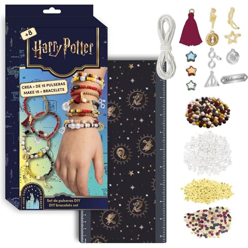 Harry Potter DIY Armband-Set | Kreatives Set mit Perlen, Elastik und magischen Hogwarts Häusern Anhänger | Entwerfen + 15 magische Armbänder Harry Potter DIY Armband-Set | Kreatives Set mit Perlen, Elastik und magischen Hogwarts Häusern Anhänger | Entwerfen + 15 magische Armbänder von CERDÁ LIFE'S LITTLE MOMENTS