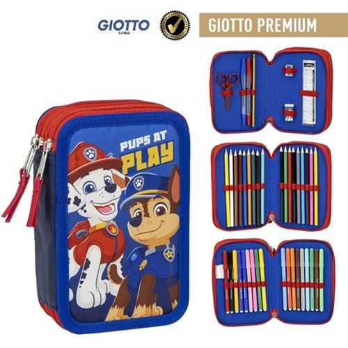 Paw Patrol Dreifaches Federmäppchen mit Bleistiften, Markern und Zubehör – Komplettes Federmäppchen für Kinder, Paw Patrol-Fans, ideal für die Schule und als Geschenk Paw Patrol Dreifaches Federmäppchen mit Bleistiften, Markern und Zubehör – Komplettes Federmäppchen für Kinder, Paw Patrol-Fans, ideal für die Schule und als Geschenk von CERDÁ LIFE'S LITTLE MOMENTS