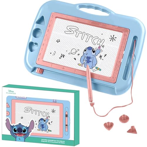 Stitch Magnetisches Schreibwaren-Set, Kinder-Set mit magnetischen Buchstaben, löschbarer Tafel und Markern, kreatives Schuletui von Disney Stitch Stitch Magnetisches Schreibwaren-Set, Kinder-Set mit magnetischen Buchstaben, löschbarer Tafel und Markern, kreatives Schuletui von Disney Stitch von CERDÁ LIFE'S LITTLE MOMENTS