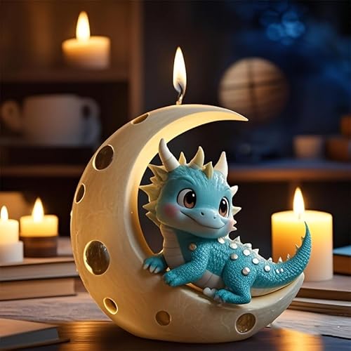 Dragon Moon Silikon-Kerzenformen, 3D-Mondkerzenformen, Dinosaurier-Harz-Gussformen für DIY-Epoxidharz, Seifen- und Duftkerzenherstellung, perfekt für Heimdekoration Dragon Moon Silikon-Kerzenformen, 3D-Mondkerzenformen, Dinosaurier-Harz-Gussformen für DIY-Epoxidharz, Seifen- und Duftkerzenherstellung, perfekt für Heimdekoration von CERECO