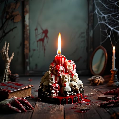 Totenkopf-Halloween-Kerzenformen zur Kerzenherstellung, Silikon-Epoxidharz-Gussformen für Aromatherapie, Kerzen, Wachsseife, Harz-Bastelgeschenke, Gothic-Dekoration Totenkopf-Halloween-Kerzenformen zur Kerzenherstellung, Silikon-Epoxidharz-Gussformen für Aromatherapie, Kerzen, Wachsseife, Harz-Bastelgeschenke, Gothic-Dekoration von CERECO