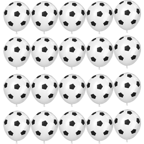 40Stück Fußball-Ballons, schwarzer weißer Fußball-Geburtstag Latex-Ballons für Jungen, Fußball-Party-Dekorationen liefert für Kinder Kinder Fußball-Liebhaber Sport Geburtstag Baby-Dusche-Party-Dekor 40Stück Fußball-Ballons, schwarzer weißer Fußball-Geburtstag Latex-Ballons für Jungen, Fußball-Party-Dekorationen liefert für Kinder Kinder Fußball-Liebhaber Sport Geburtstag Baby-Dusche-Party-Dekor von CEUQIESO