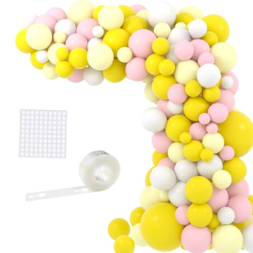 Gelbe rosa Ballongirlande Bogen Kit - 122PCS rosa und gelbe Luftballons weiße Luftballons für Gänseblümchen Sonnenblume Honigbiene Geburtstag Baby Dusche Hochzeit Party Dekorationen Gelbe rosa Ballongirlande Bogen Kit - 122PCS rosa und gelbe Luftballons weiße Luftballons für Gänseblümchen Sonnenblume Honigbiene Geburtstag Baby Dusche Hochzeit Party Dekorationen von CEUQIESO