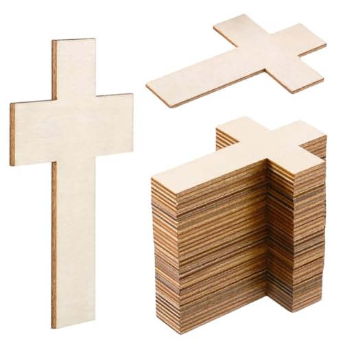 CEWROM Holzkreuz zum Bemalen, 40 Stück Holz Kreuz Ornamente Holz Chip Handgemachte Graffiti Dekorative Malerei DIY Bastelsets CEWROM Holzkreuz zum Bemalen, 40 Stück Holz Kreuz Ornamente Holz Chip Handgemachte Graffiti Dekorative Malerei DIY Bastelsets von CEWROM