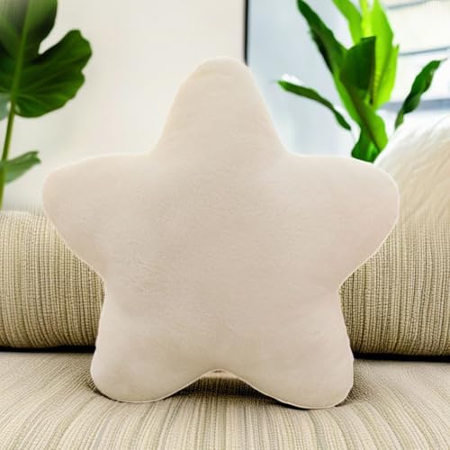 CEWROM Kuschelkissen für Kinder, Flauschiges Sternenkissen in Weiß, Weiches Dekokissen für Kinderzimmer, 30x30 cm, Kinderzimmer Deko für Mädchen und Jungen CEWROM Kuschelkissen für Kinder, Flauschiges Sternenkissen in Weiß, Weiches Dekokissen für Kinderzimmer, 30x30 cm, Kinderzimmer Deko für Mädchen und Jungen von CEWROM