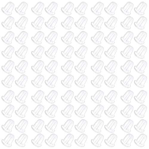 100 Stück Ohrring Verschluss Silikon Stopper Stecker Verschluss Kunststoff Ohrringe Rücken Stopper Silikon Transparent Stopper,Universal Verschluss Gummi für DIY Schmuck Fitting Ohrringe Machen 100 Stück Ohrring Verschluss Silikon Stopper Stecker Verschluss Kunststoff Ohrringe Rücken Stopper Silikon Transparent Stopper,Universal Verschluss Gummi für DIY Schmuck Fitting Ohrringe Machen von CEXUN