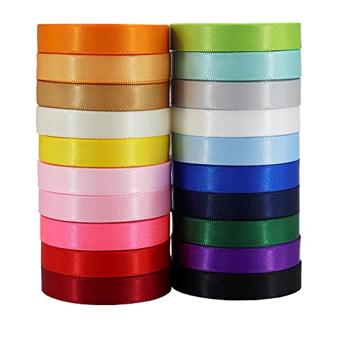 CEYERibon Gesicht SatinBand 20 Vollfarbband Sortiment, 9mm X 1.8m Jeder Gesamt 36m pro Paket, für Geschenk Verpackung Bänder für Handwerks Haar Bänder, Hochzeitsdekoration,Schleifen CEYERibon Gesicht SatinBand 20 Vollfarbband Sortiment, 9mm X 1.8m Jeder Gesamt 36m pro Paket, für Geschenk Verpackung Bänder für Handwerks Haar Bänder, Hochzeitsdekoration,Schleifen von CEYERibon