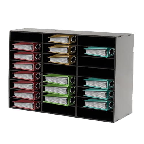 CFDZCP PVC-Schreibtisch-Literatur-Organizer, Stabiler Literaturhalter Mit 24 Fächern for Büropost Und Akten, Schwarzer Schreibtisch-Akten-Organizer for Effizientes Arbeitsplatzmanagement CFDZCP PVC-Schreibtisch-Literatur-Organizer, Stabiler Literaturhalter Mit 24 Fächern for Büropost Und Akten, Schwarzer Schreibtisch-Akten-Organizer for Effizientes Arbeitsplatzmanagement von CFDZCP