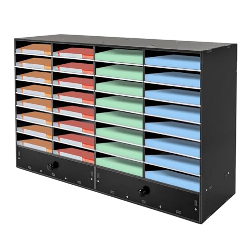 Literatur-Organizer, Büro-Briefkasten Mit 32 Fächern, Verstellbaren Regalen Und 2 Schubladen, Aktensortierer Aus Holz 39,4 X 12 X 25,2 Zoll For Die Organisation Von Büro, Klassenzimmer Und Poststellen Literatur-Organizer, Büro-Briefkasten Mit 32 Fächern, Verstellbaren Regalen Und 2 Schubladen, Aktensortierer Aus Holz 39,4 X 12 X 25,2 Zoll For Die Organisation Von Büro, Klassenzimmer Und Poststellen von CFDZCP