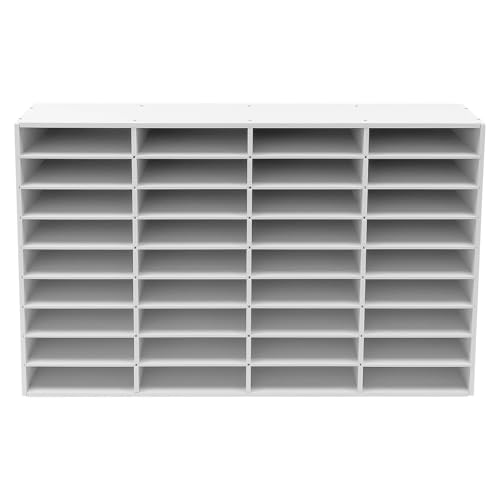 Schreibtisch-Aktenhalter, PVC-Literatur-Organizer, Büro-Mailbox Mit 36 ​​zerlegbaren Fächern Und 1 Paar Handschuhen, Aktensortierer (23,7 X 6 cm), Max. 80 Kg von CFDZCP