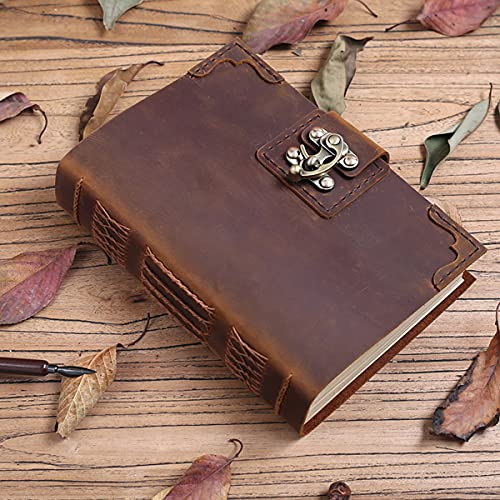 CFLNYC A5 Rindsleder Vintage Notebook Handgemachte Notizblock Reisejournal Kreatives Geschenk Retro Sperren Handbuch Tagebuch CFLNYC A5 Rindsleder Vintage Notebook Handgemachte Notizblock Reisejournal Kreatives Geschenk Retro Sperren Handbuch Tagebuch von CFLNYC
